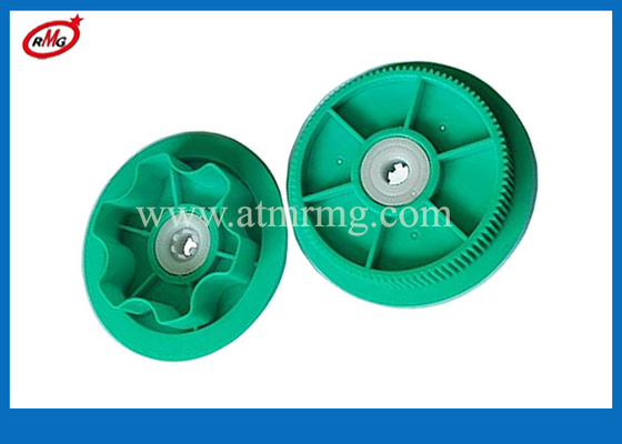 4450730542 ชิ้นส่วนเครื่องจักร ATM NCR S2 Presenter Green Gear เวอร์ชั่นใหม่ 445-0761208-01