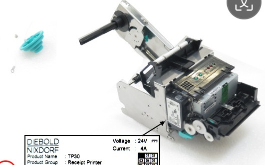 01750302835 1750302835 Diebold Nixdorf DN200 TP30 ใบเสร็จเครื่องพิมพ์ เครื่อง ATM Diebold Nixdorf DN อะไหล่